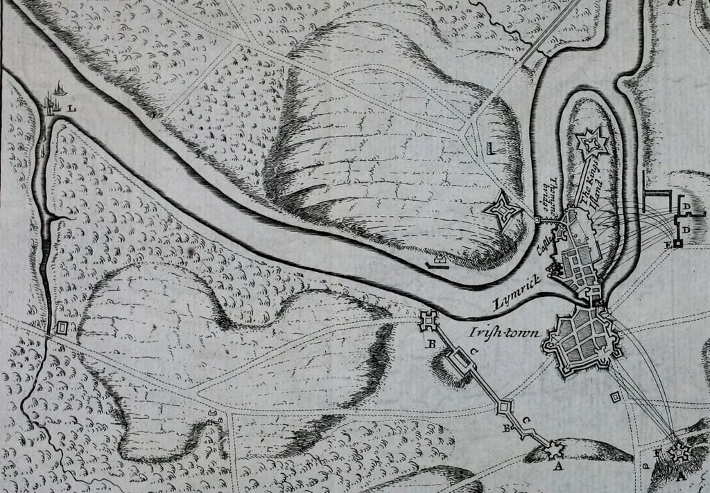 An illustration from An impartial history of the wars of Ireland, with a continuation thereof, 1693, leaf 353