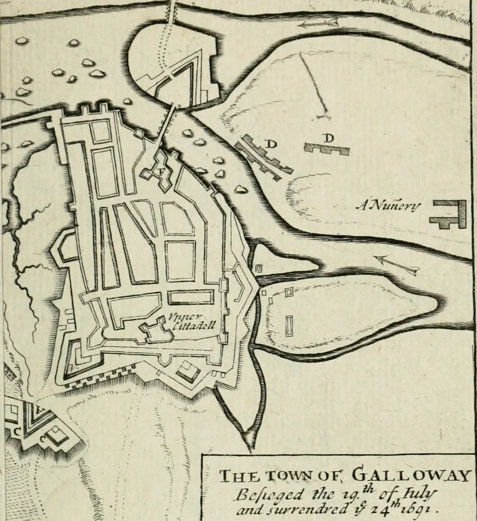 An illustration from An impartial history of the wars of Ireland, with a continuation thereof, 1693, leaf 398