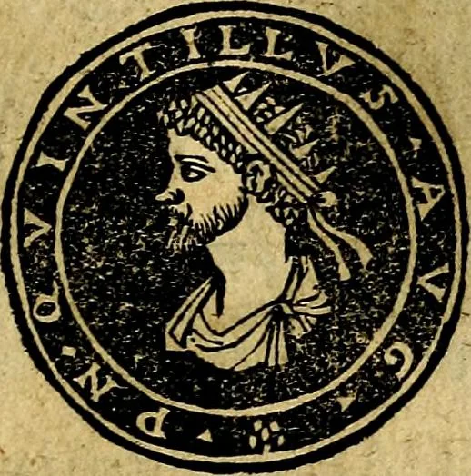 An illustration from Imperatorum et Caesarum vitæ, cum inaginibus ad vivam effigiem expressis. Libellus auctus cum elencho & iconijs consulum ab authore, 1534, leaf 112