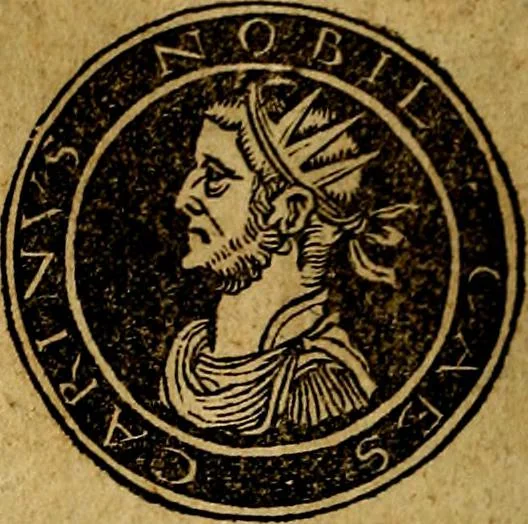 An illustration from Imperatorum et Caesarum vitæ, cum inaginibus ad vivam effigiem expressis. Libellus auctus cum elencho & iconijs consulum ab authore, 1534, leaf 117