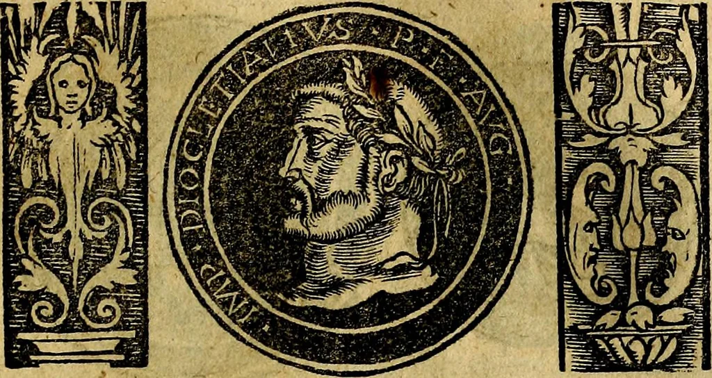 An illustration from Imperatorum et Caesarum vitæ, cum inaginibus ad vivam effigiem expressis. Libellus auctus cum elencho & iconijs consulum ab authore, 1534, leaf 118
