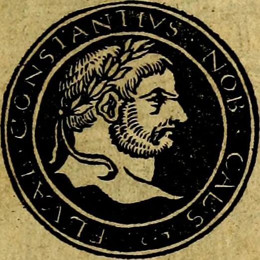 An illustration from Imperatorum et Caesarum vitæ, cum inaginibus ad vivam effigiem expressis. Libellus auctus cum elencho & iconijs consulum ab authore, 1534, leaf 120