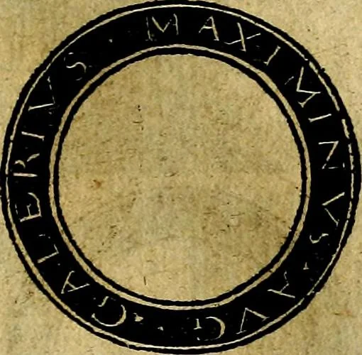 An illustration from Imperatorum et Caesarum vitæ, cum inaginibus ad vivam effigiem expressis. Libellus auctus cum elencho & iconijs consulum ab authore, 1534, leaf 120