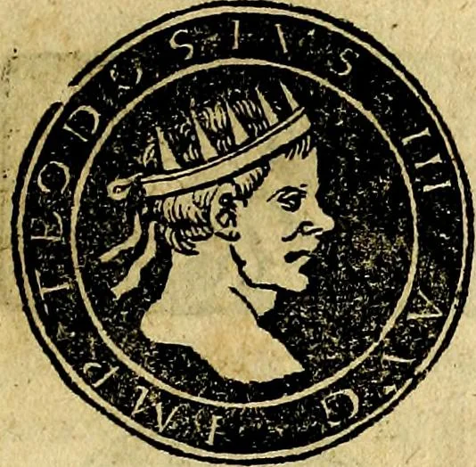 An illustration from Imperatorum et Caesarum vitæ, cum inaginibus ad vivam effigiem expressis. Libellus auctus cum elencho & iconijs consulum ab authore, 1534, leaf 134