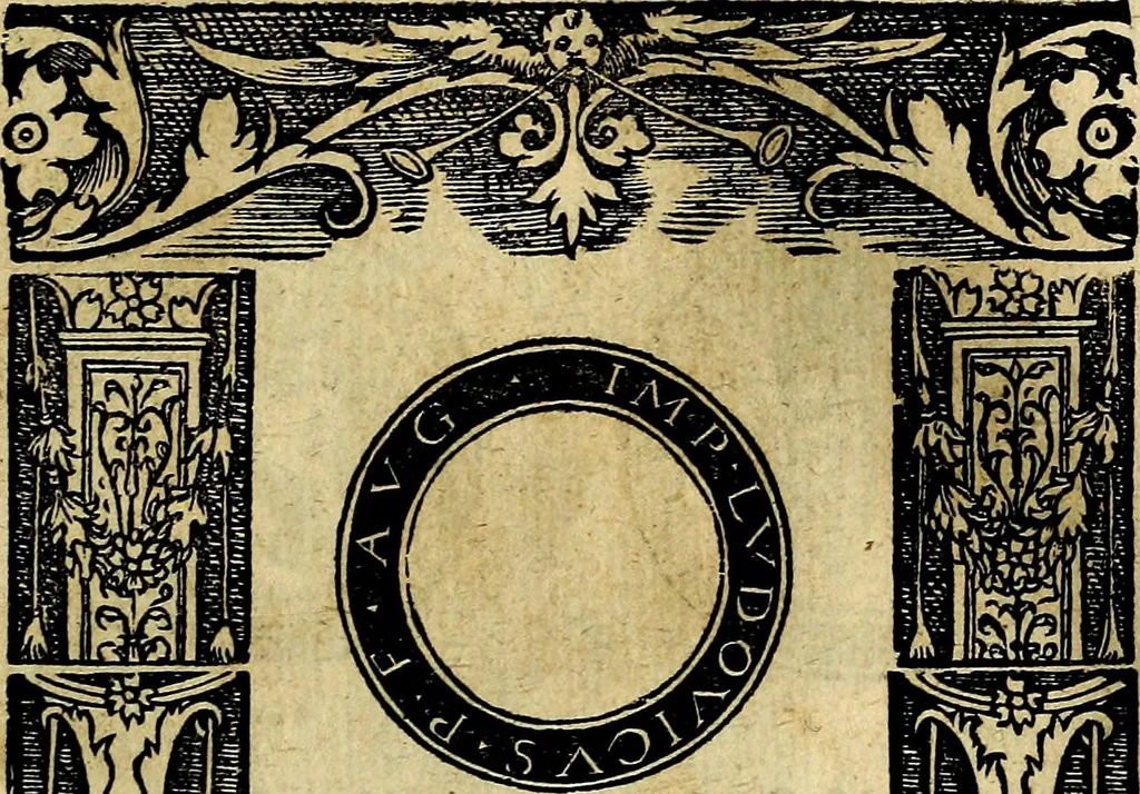 An illustration from Imperatorum et Caesarum vitæ, cum inaginibus ad vivam effigiem expressis. Libellus auctus cum elencho & iconijs consulum ab authore, 1534, leaf 164
