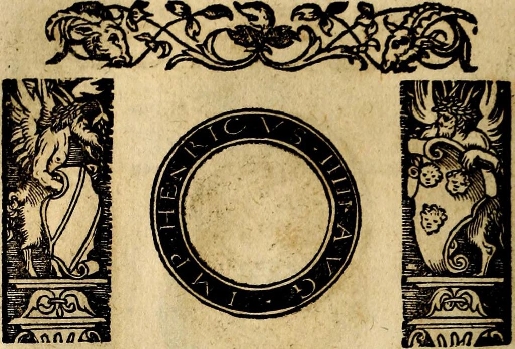 An illustration from Imperatorum et Caesarum vitæ, cum inaginibus ad vivam effigiem expressis. Libellus auctus cum elencho & iconijs consulum ab authore, 1534, leaf 177