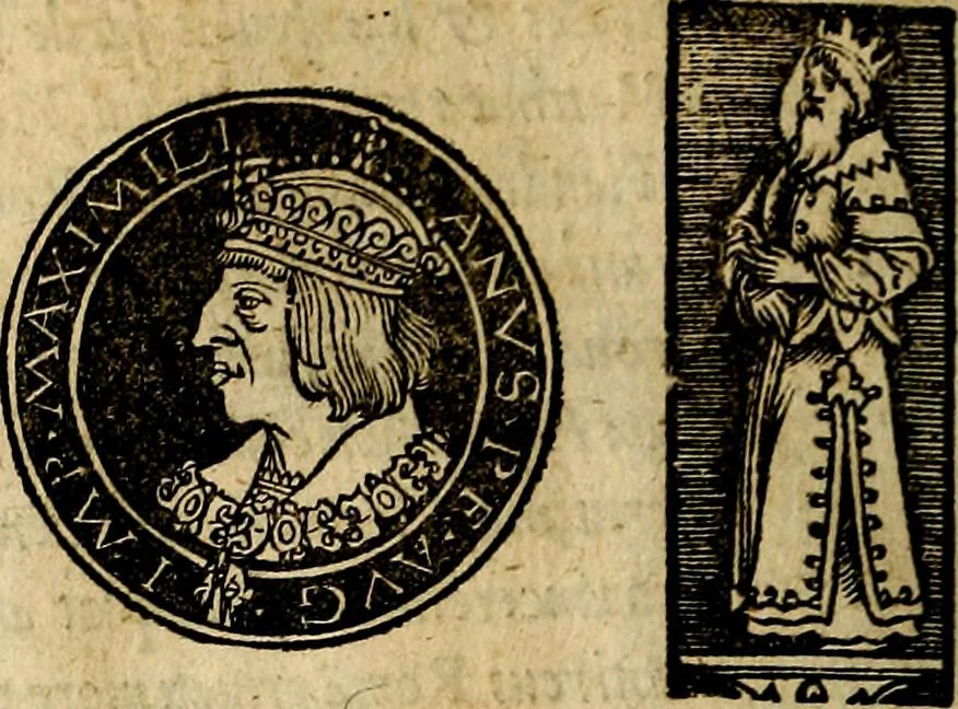 An illustration from Imperatorum et Caesarum vitæ, cum inaginibus ad vivam effigiem expressis. Libellus auctus cum elencho & iconijs consulum ab authore, 1534, leaf 193