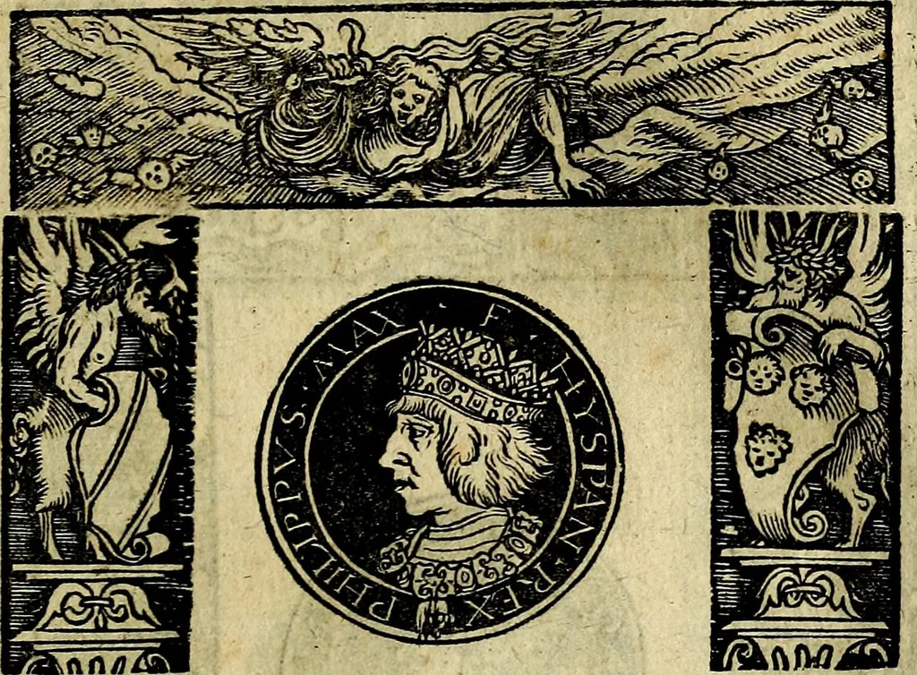 An illustration from Imperatorum et Caesarum vitæ, cum inaginibus ad vivam effigiem expressis. Libellus auctus cum elencho & iconijs consulum ab authore, 1534, leaf 194