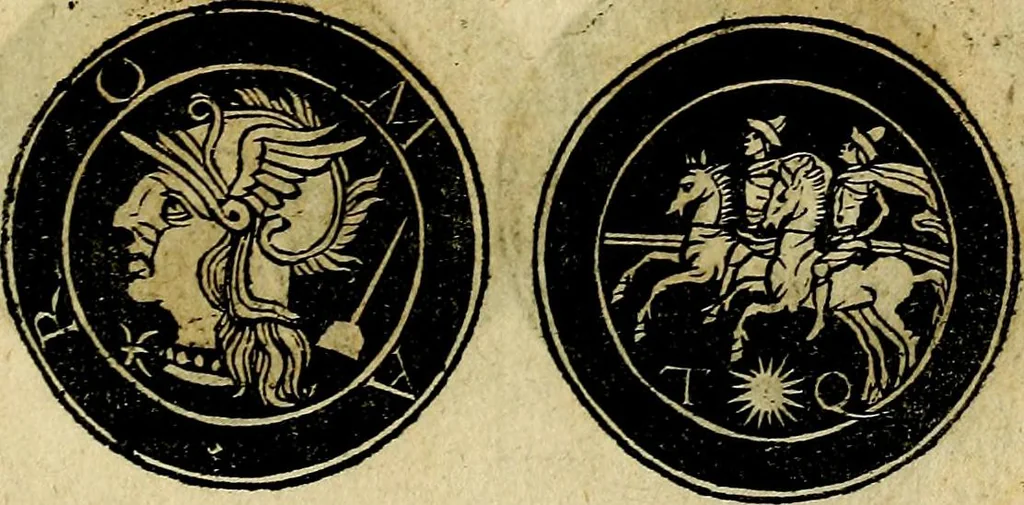 An illustration from Imperatorum et Caesarum vitæ, cum inaginibus ad vivam effigiem expressis. Libellus auctus cum elencho & iconijs consulum ab authore, 1534, leaf 222