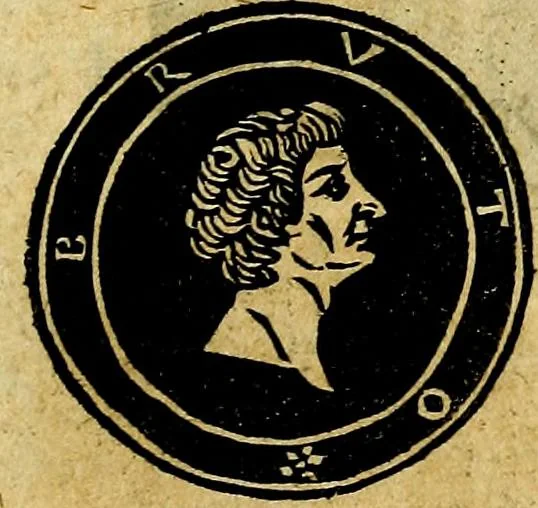 An illustration from Imperatorum et Caesarum vitæ, cum inaginibus ad vivam effigiem expressis. Libellus auctus cum elencho & iconijs consulum ab authore, 1534, leaf 230