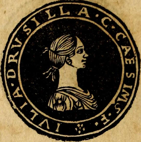 An illustration from Imperatorum et Caesarum vitæ, cum inaginibus ad vivam effigiem expressis. Libellus auctus cum elencho & iconijs consulum ab authore, 1534, leaf 25