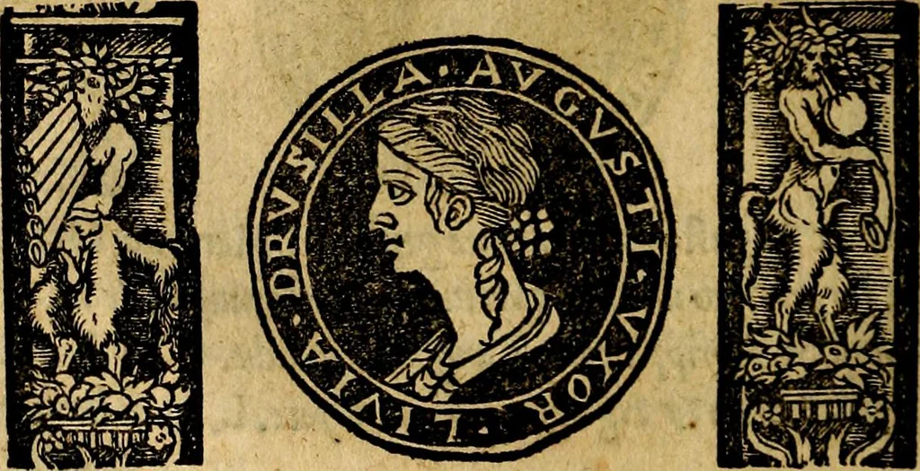 An illustration from Imperatorum et Caesarum vitæ, cum inaginibus ad vivam effigiem expressis. Libellus auctus cum elencho & iconijs consulum ab authore, 1534, leaf 29