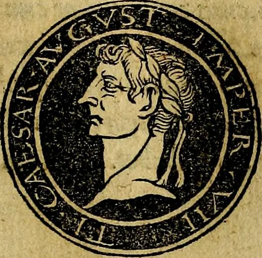 An illustration from Imperatorum et Caesarum vitæ, cum inaginibus ad vivam effigiem expressis. Libellus auctus cum elencho & iconijs consulum ab authore, 1534, leaf 32