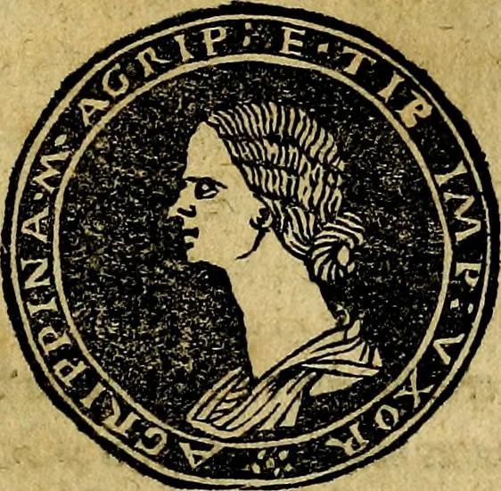An illustration from Imperatorum et Caesarum vitæ, cum inaginibus ad vivam effigiem expressis. Libellus auctus cum elencho & iconijs consulum ab authore, 1534, leaf 32