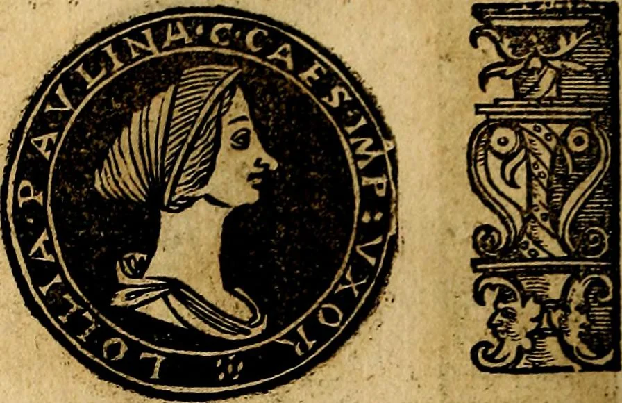 An illustration from Imperatorum et Caesarum vitæ, cum inaginibus ad vivam effigiem expressis. Libellus auctus cum elencho & iconijs consulum ab authore, 1534, leaf 37