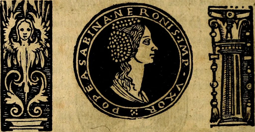 An illustration from Imperatorum et Caesarum vitæ, cum inaginibus ad vivam effigiem expressis. Libellus auctus cum elencho & iconijs consulum ab authore, 1534, leaf 47