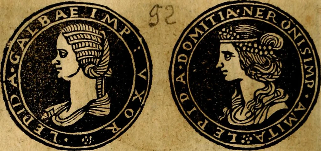 An illustration from Imperatorum et Caesarum vitæ, cum inaginibus ad vivam effigiem expressis. Libellus auctus cum elencho & iconijs consulum ab authore, 1534, leaf 51