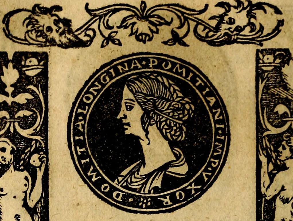 An illustration from Imperatorum et Caesarum vitæ, cum inaginibus ad vivam effigiem expressis. Libellus auctus cum elencho & iconijs consulum ab authore, 1534, leaf 65