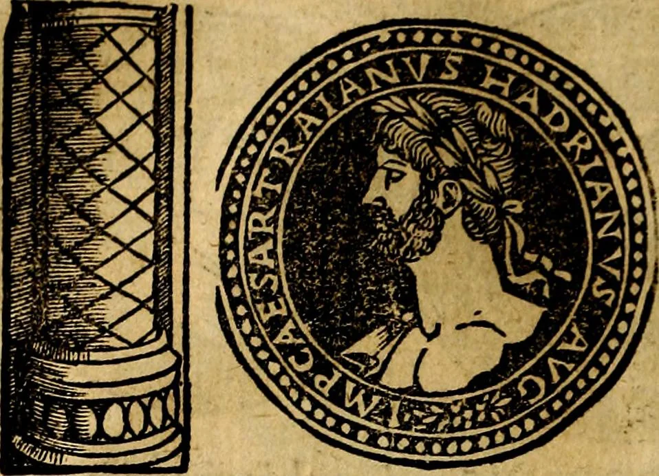 An illustration from Imperatorum et Caesarum vitæ, cum inaginibus ad vivam effigiem expressis. Libellus auctus cum elencho & iconijs consulum ab authore, 1534, leaf 67