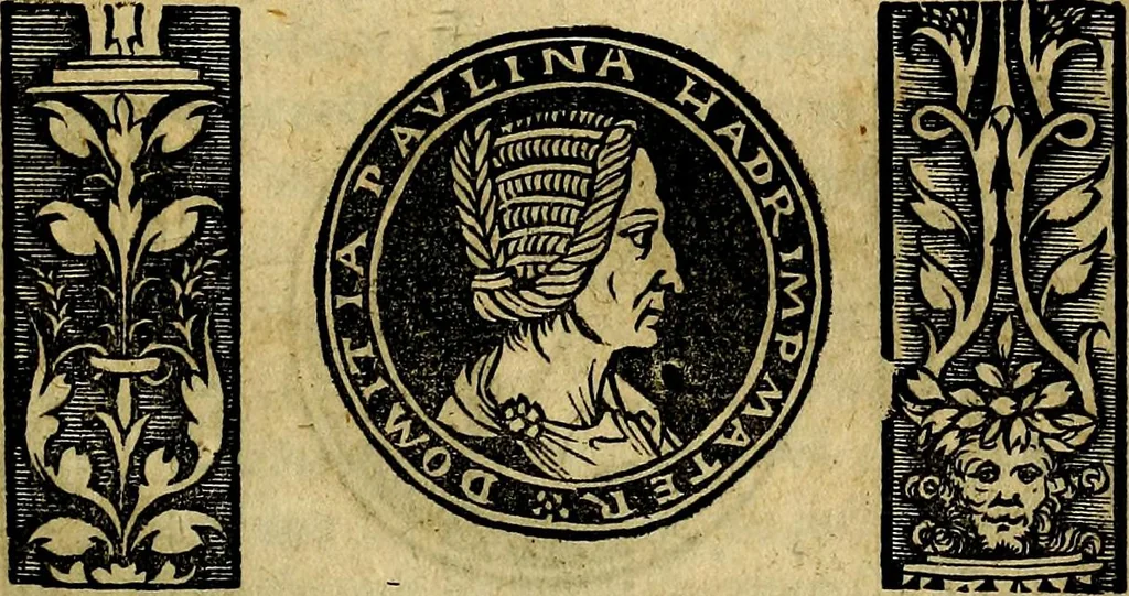 An illustration from Imperatorum et Caesarum vitæ, cum inaginibus ad vivam effigiem expressis. Libellus auctus cum elencho & iconijs consulum ab authore, 1534, leaf 70