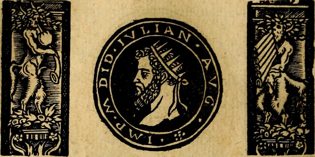 An illustration from Imperatorum et Caesarum vitæ, cum inaginibus ad vivam effigiem expressis. Libellus auctus cum elencho & iconijs consulum ab authore, 1534, leaf 83