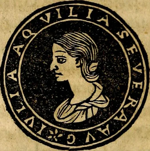 An illustration from Imperatorum et Caesarum vitæ, cum inaginibus ad vivam effigiem expressis. Libellus auctus cum elencho & iconijs consulum ab authore, 1534, leaf 85