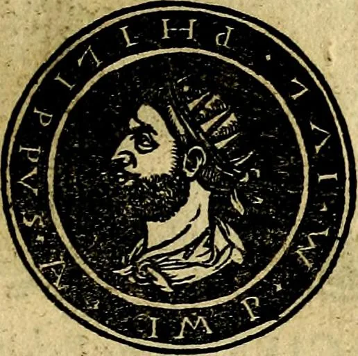 An illustration from Imperatorum et Caesarum vitæ, cum inaginibus ad vivam effigiem expressis. Libellus auctus cum elencho & iconijs consulum ab authore, 1534, leaf 96