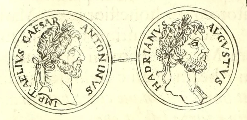 An illustration from Imperatorum romanorum numismata ex aere, mediae et minimae formae: descripta & enarrata, 1671, leaf 276