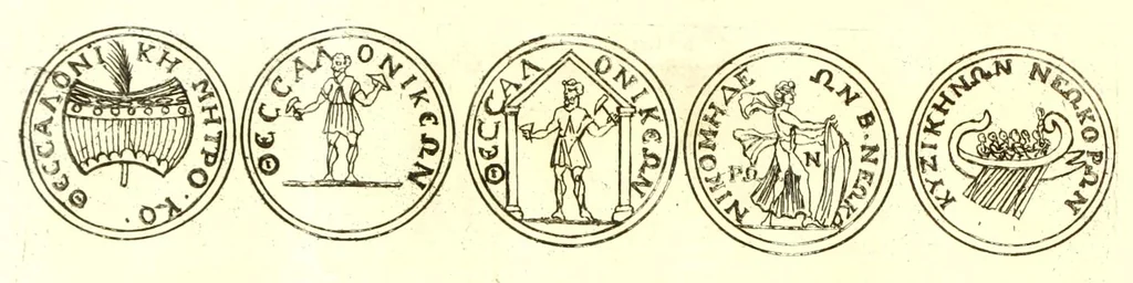 An illustration from Imperatorum romanorum numismata ex aere, mediae et minimae formae: descripta & enarrata, 1671, leaf 480
