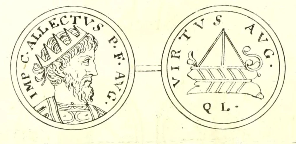 An illustration from Imperatorum romanorum numismata ex aere, mediae et minimae formae: descripta & enarrata, 1671, leaf 510