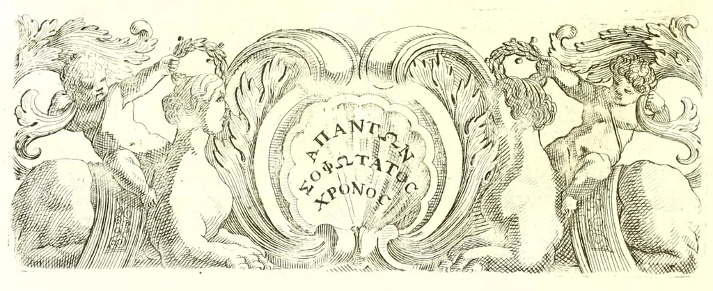 An illustration from Imperatorum romanorum numismata ex aere, mediae et minimae formae: descripta & enarrata, 1671, leaf 516