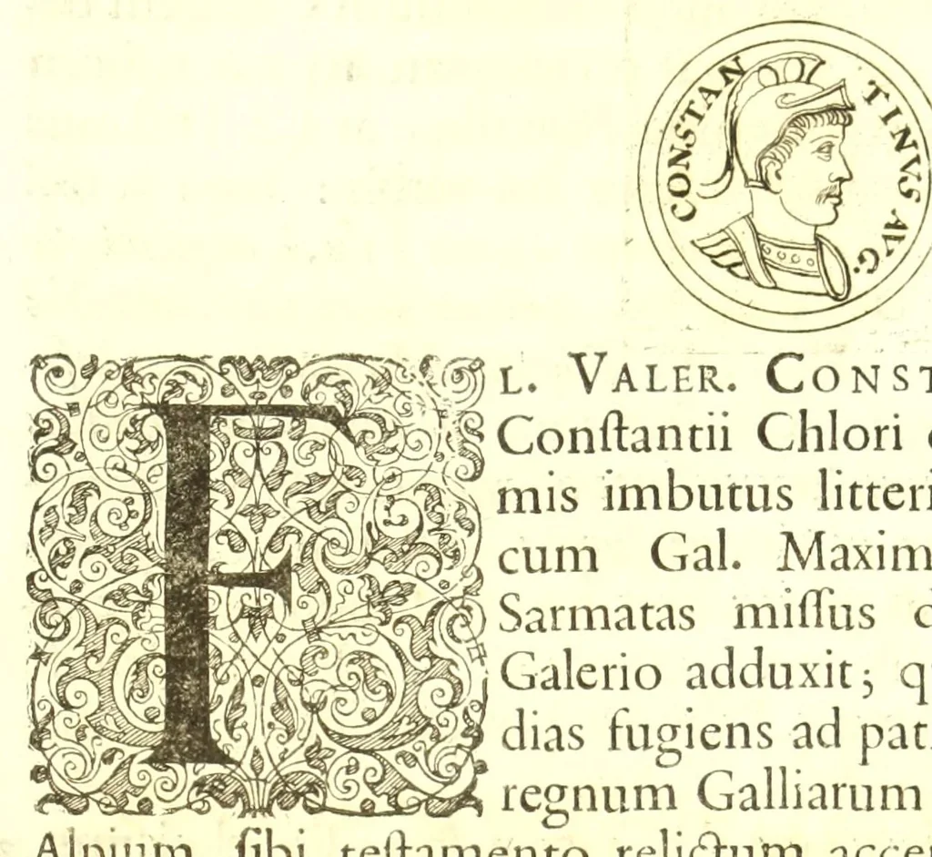 An illustration from Imperatorum romanorum numismata ex aere, mediae et minimae formae: descripta & enarrata, 1671, leaf 527