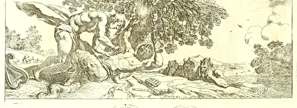 An illustration from Imperatorum romanorum numismata ex aere, mediae et minimae formae: descripta & enarrata, 1671, leaf 554