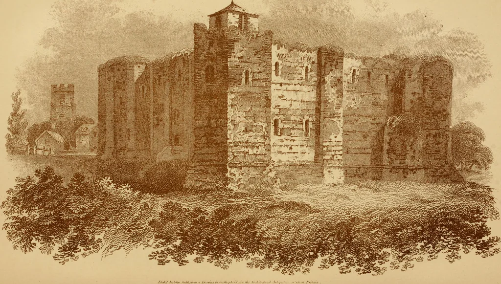 An illustration from The imperial island; England's chronicle in stone;, 1886, leaf 100
