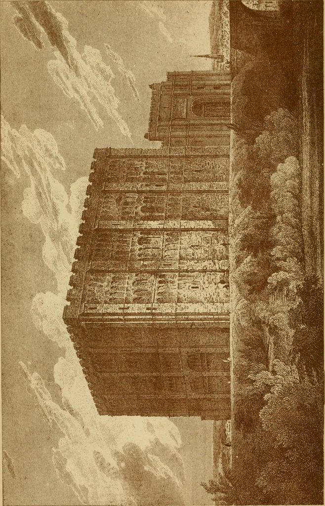 An illustration from The imperial island; England's chronicle in stone;, 1886, leaf 105