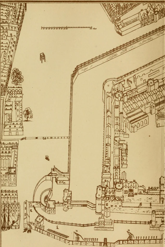 An illustration from The imperial island; England's chronicle in stone;, 1886, leaf 117