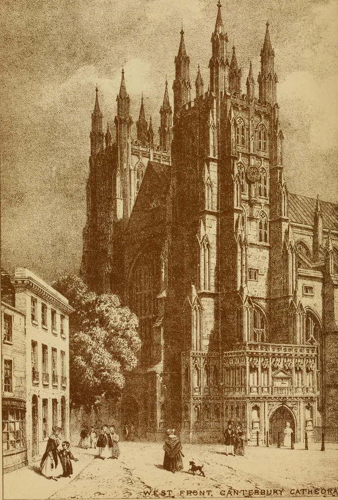 An illustration from The imperial island; England's chronicle in stone;, 1886, leaf 167