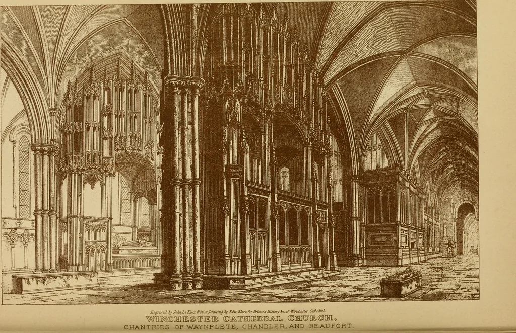 An illustration from The imperial island; England's chronicle in stone;, 1886, leaf 179