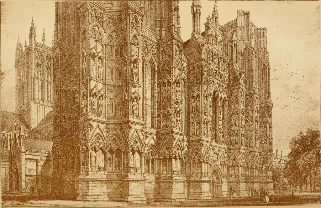 An illustration from The imperial island; England's chronicle in stone;, 1886, leaf 194
