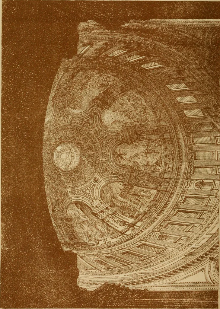 An illustration from The imperial island; England's chronicle in stone;, 1886, leaf 205