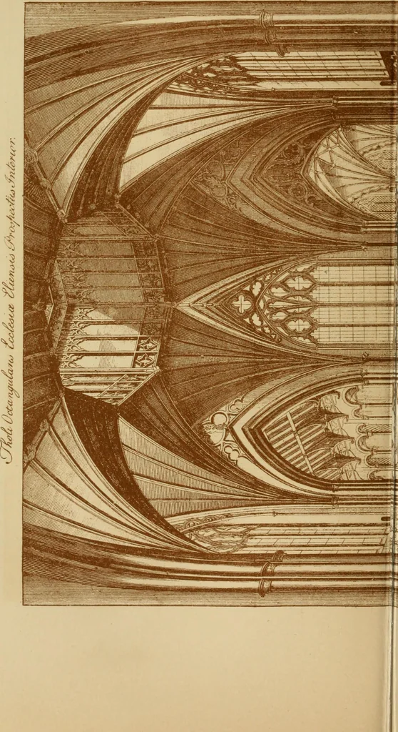 An illustration from The imperial island; England's chronicle in stone;, 1886, leaf 227