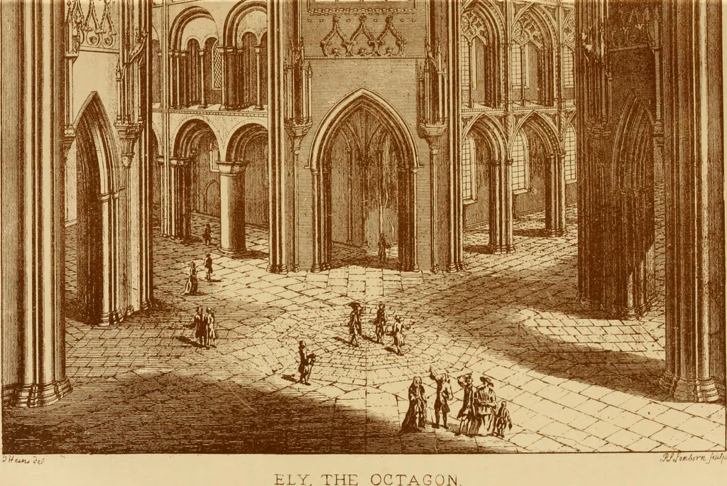 An illustration from The imperial island; England's chronicle in stone;, 1886, leaf 228