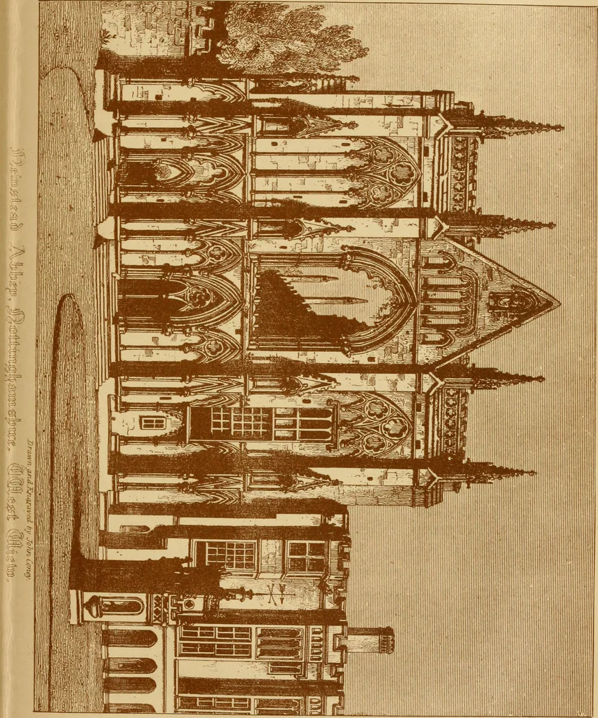 An illustration from The imperial island; England's chronicle in stone;, 1886, leaf 394