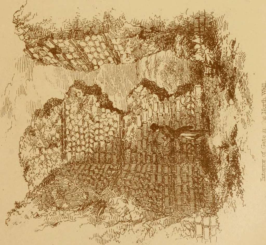 An illustration from The imperial island; England's chronicle in stone;, 1886, leaf 42