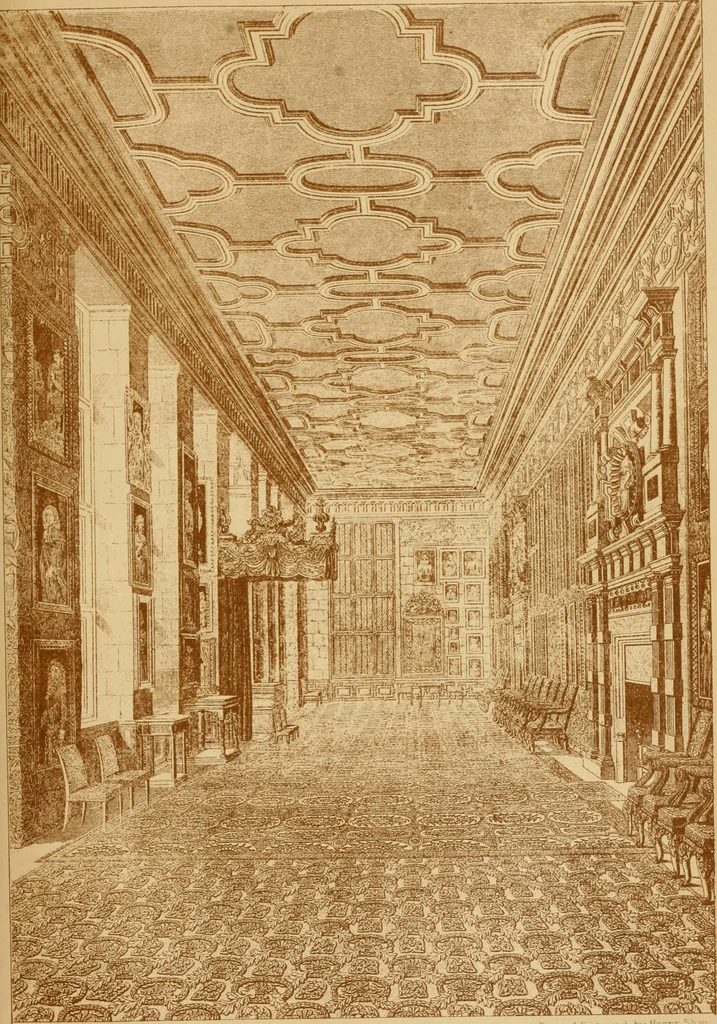 An illustration from The imperial island; England's chronicle in stone;, 1886, leaf 490