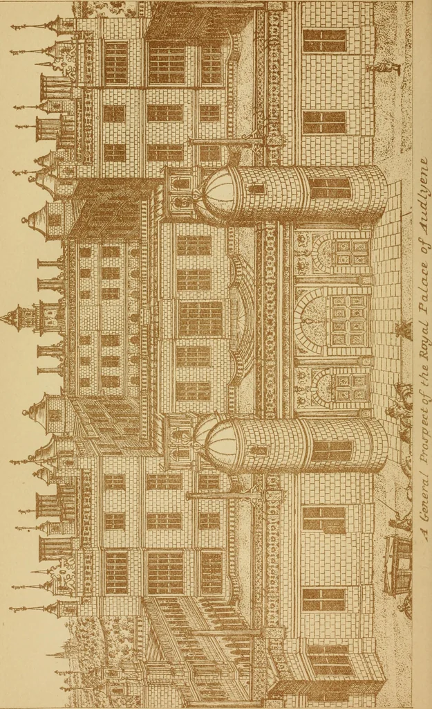 An illustration from The imperial island; England's chronicle in stone;, 1886, leaf 495