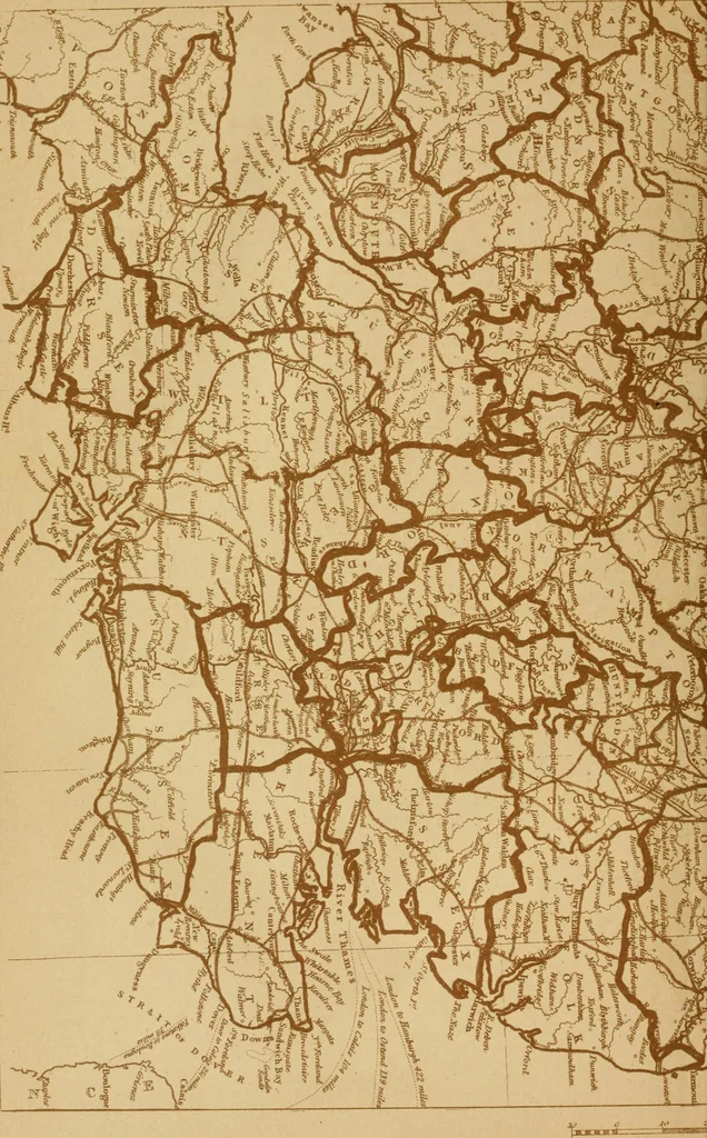 An illustration from The imperial island; England's chronicle in stone;, 1886, leaf 557