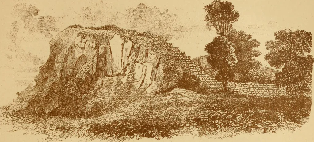 An illustration from The imperial island; England's chronicle in stone;, 1886, leaf 64