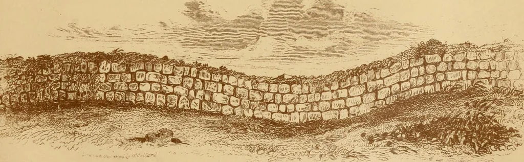 An illustration from The imperial island; England's chronicle in stone;, 1886, leaf 64