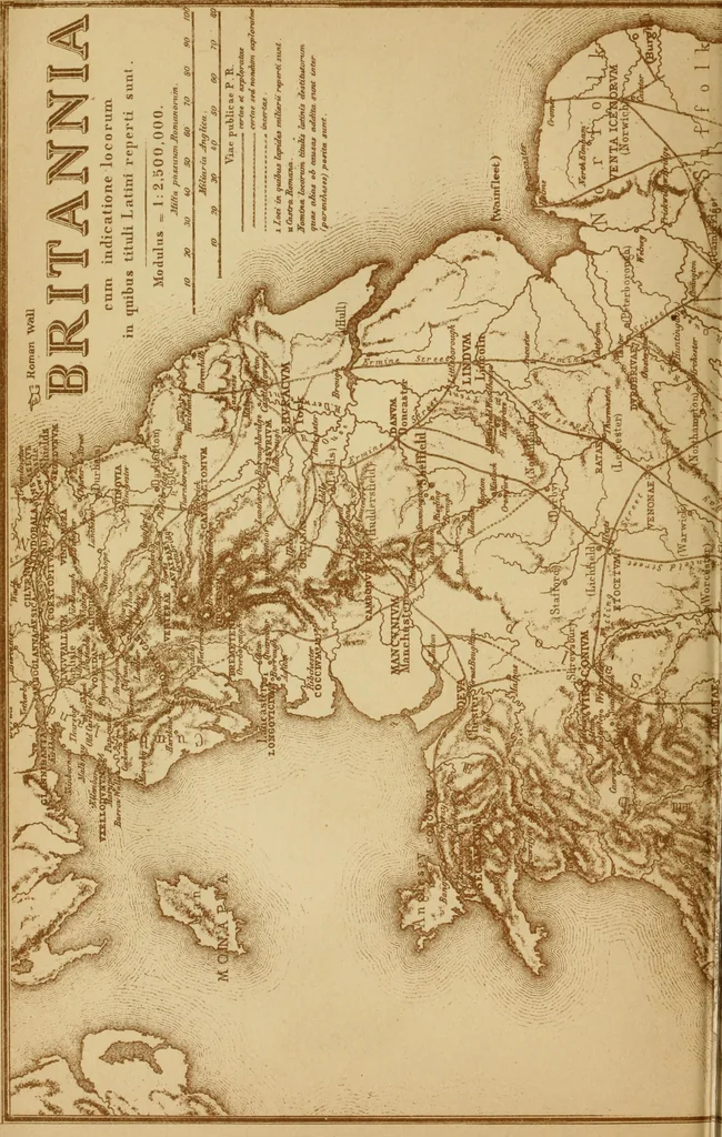 An illustration from The imperial island; England's chronicle in stone;, 1886, leaf 75